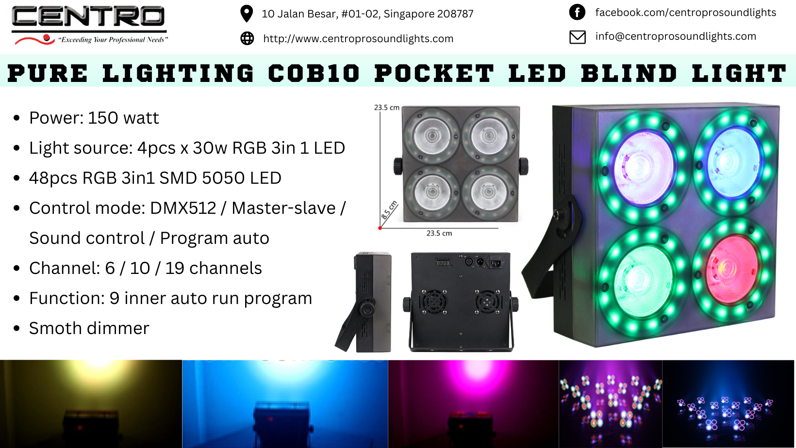 Pure Lighting COB10 Pocket LED Blind Light
